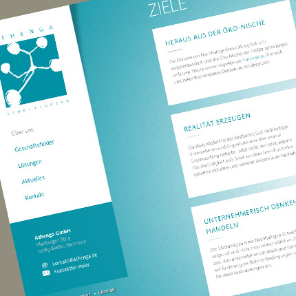 Athenga Gmbh - Webdesign